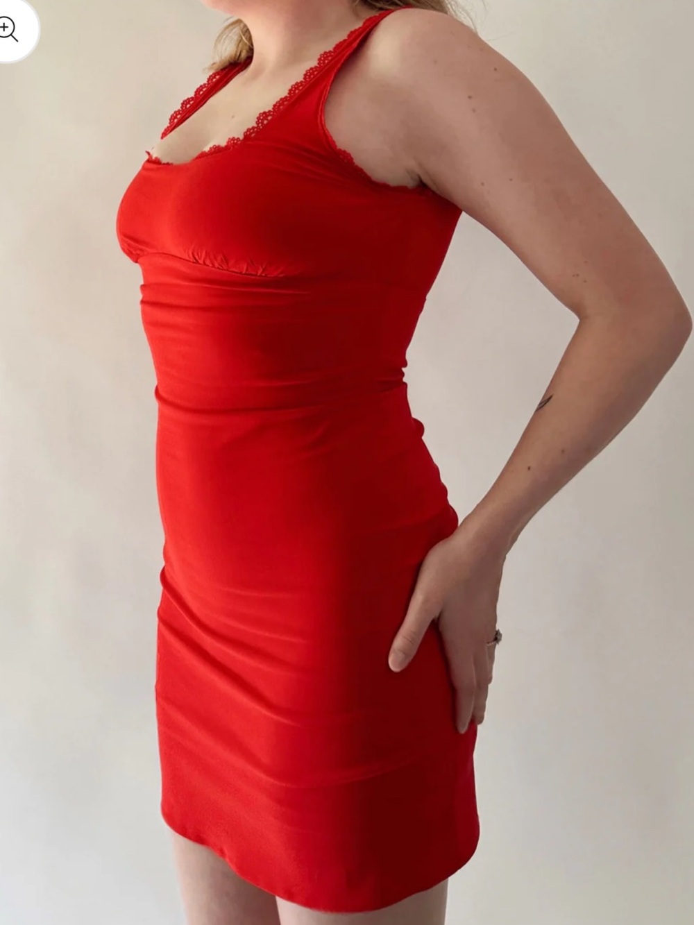 NWT The Workshop Red Scarlet Sweetheart Mini Dress Small